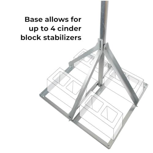 Bolton Adjustable Roof Tripod Mount, 36 in Pole, 9° Tilt, Black - style: Tripod Sled Mount