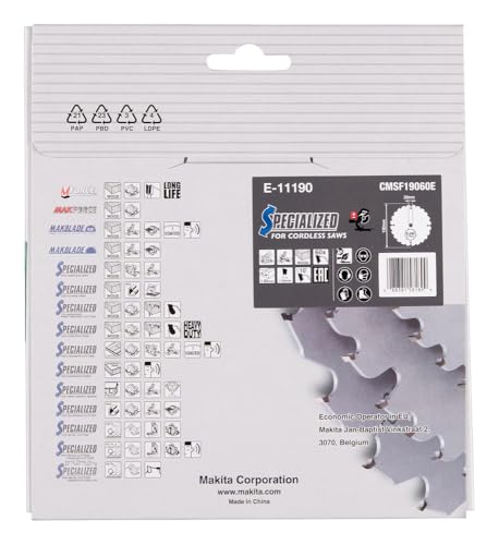 Makita E-11134 7-1/2" 60T Carbide-Tipped Max Efficiency Miter Saw Blade