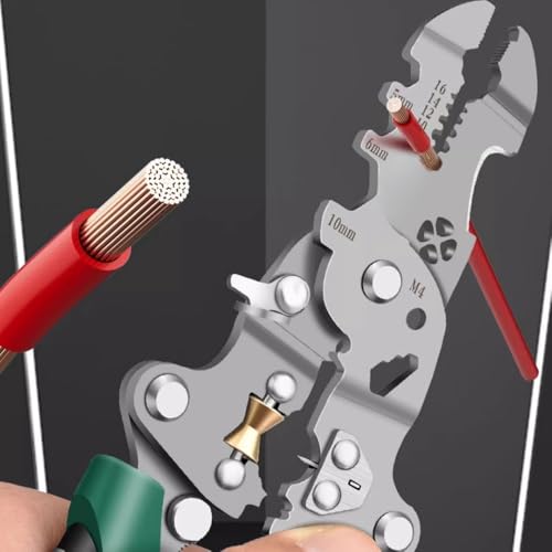 Multi Folding Wire Stripper, Electrical Pliers Wire Cutters Crimping Tool