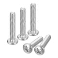 uxcell #6-32x3/4 Pan Head Machine Screws, 304 Stainless Steel 18-8 Screw, Phillips Drive, Fully Threaded, Bright Finish, Pack of 200 - size: #6-32x3/4"