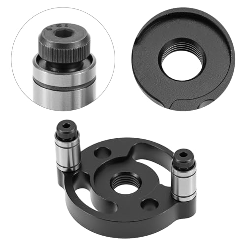 QWORK Self-Centering Doweling Jig, Straight Hole Guide for Precise Woodworking, with 6mm, 8mm, 10mm Bushings, Hole Puncher Locator