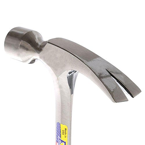 ESTWING Framing Hammer - 30 oz Long Handle Straight Rip Claw with Smooth Face & Shock Reduction Grip - E3-30S,Silver - size: 30 oz, style: Smooth Face