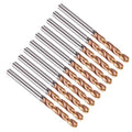 PATIKIL 2.7mm Drill Bit Carbide for Stainless Steel Hard Metal 130° 10 Pack - size: 2.7mm
