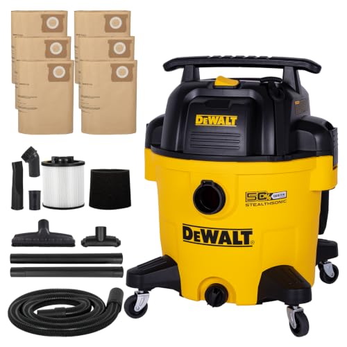 DEWALT Stealthsonic 10 Gallon 5HP Quiet Shop Vacuum Wet and Dry, DXV10P-QTA - size: 10 Gallon