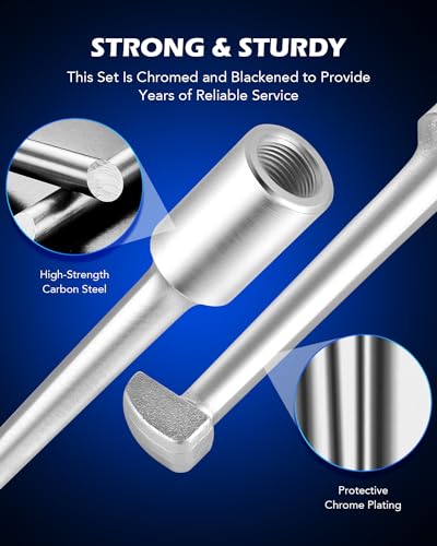 OMT Rear Axle Bearing Puller Tool Kit and Slide Hammer Set - color: Silver Puller, size: 8pc Slide Hammer Puller Set