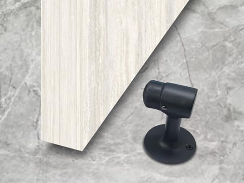 QCAA Solid Brass Door Stop, 3" Height, Matte Black, 1 Pack, Made in Taiwan - color: Matte Black (3"), size: 1 Pack