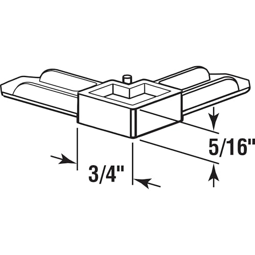 Prime-Line Plastic Screen Frame Corners, 5/16 x 3/4, White (50 Pack)