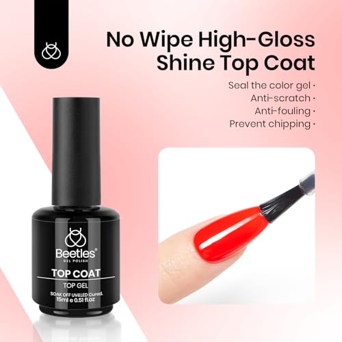 Beetles Red Gel Nail Polish Set 3Pcs 15ml – Cherry Red Soak Off UV/LED Gel - color: B-Red-3