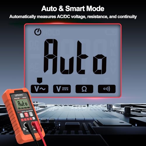 Digital Multimeter Volt Meter TRMS 4000 Counts Auto-Range NCV Tester