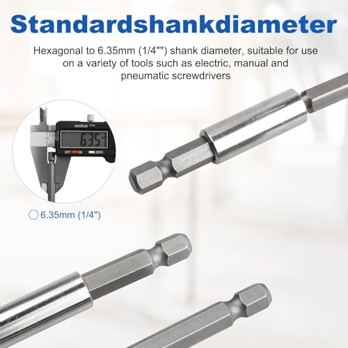 Rocaris 50 Pack Strong Magnetic Drill Bit Extension Holder, 1/4" Hex Shank - style: 50 Pack
