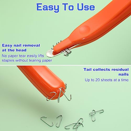 Crtiin 24 Pcs Magnetic Staple Remover Puller Bulk,Bright Color - color: Bright Color