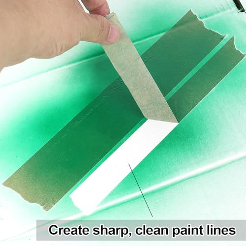 BOMEI PACK Brown Painters Tape 1 Inch Bulk - Paint Tape 5 Rolls x 1 Inch x 55 Yards - Brown Masking Tape for Walls Painting, DIY Crafting, and School Projects, Total 275 Yards - color: Brown