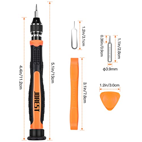 JOREST 24Pcs Small Precision Screwdriver Set with Torx T5 T6 T8 T9, Y00, P5 - style: 24 in 1