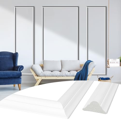 Sunnyglade 3 Frame Precut Wall Molding kit for Interior Wall Décor