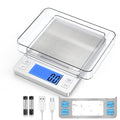BOMATA Upgraded Small Food Scale with 0.1 g/0.001 oz High Precision - size: 0.1g/3kg Silver
