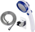 KAIYING RV & Camper High Pressure Handheld Shower Head with Pause Button - color: White & Blue