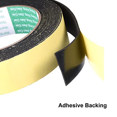 uxcell Sealing Foam Tape 30mm Wide 1mm Thick 5m/16.4ft Long, Self Adhesive Weather Strip for Window Door Insulation, Pack of 2 - size: 30mmx1mmx5m