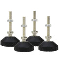 M8 Leveling Feet 880 Lb Capacity, 2.83 Inches Height - 2 Inches Base, 4Pcs - color: Black, size: D50xM8xH50mm