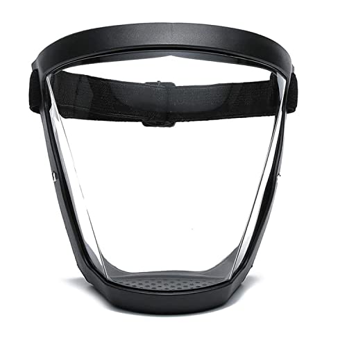 Full Face Shield Transparent High-Definition Plastic Face Shield, Super Protective Face Shield for Unisex Adults, 1 Pack