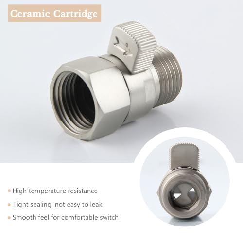APLusee Shower Head Flow Restrictor for Bathroom Shower, Brushed Nickel - color: Brushed Nickel