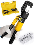 10 Tons Hydraulic Crimping Tool, 12 to 2/0 AWG battery cable crimper