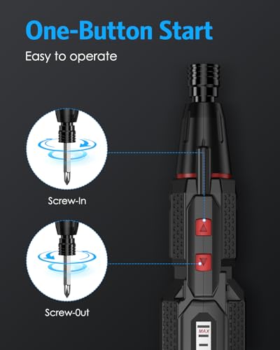 4.2V Electric Cordless Screwdriver, 3 Torque Settings & 13 Bits