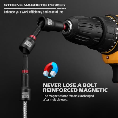 80-Piece Premium Magnetic Impact Nut Driver Set Metric & SAE with Socket Adapters, Bit Holder, Wing Nut Driver, Universal Sockets, Quick Release Extension, Power Bits - style: Multi-Use Kit