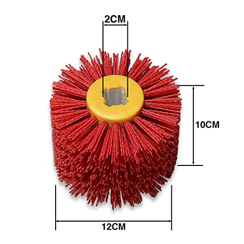 Shinboc 4.7 x 4 Inch Surface Conditioning Tool, 80 Grit Nylon Wheel Red - style: 80 Grit Red