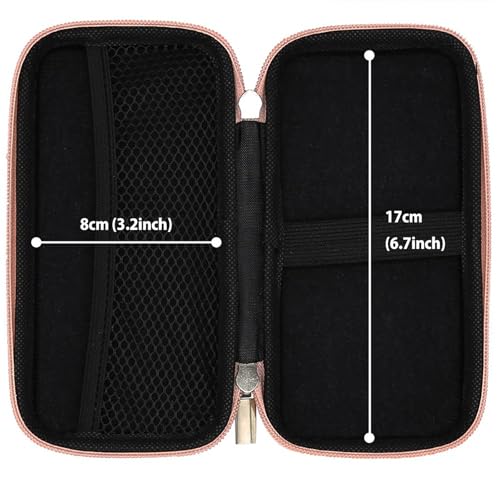iMangoo Travel Essential Electronics Organizer Charger Case Carrying Pouch - color: Rose Gold, size: Small