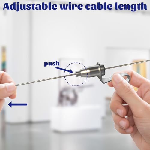 16 Pack Picture Rail Hooks and Wire,Picture Rail Hanging System with Hooks