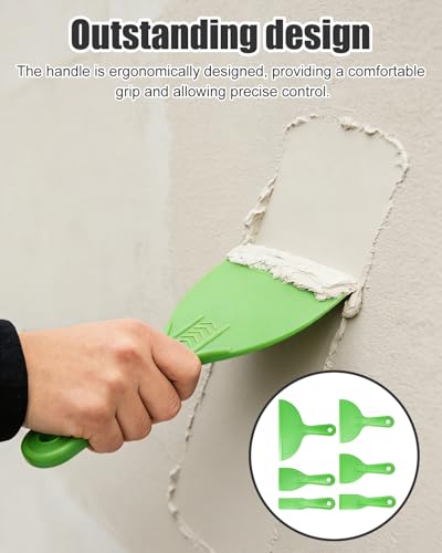 12pcs Plastic Putty Knife Set, Plastic Scraper Tool Kit Wall Repair DIY.