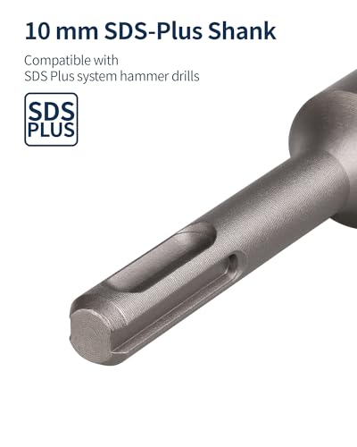 3/4 Inch x 12 Inch SDS Plus Rotary Hammer Drill Bit, Firecore Tungsten Carbide Long Drill Bits for Concrete Masonry Ceramic Tile Cement Walls Brick Rocks Stone, Brocas para Concreto - size: 3/4 in.