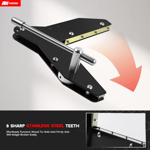 Miter Clamps for Woodworking - Corner Clamps for Window & Door Casing, Picture Frames, Cabinet Trim, DIY Crafting Projects - Secure 90° Angle Grip - 2 Pack
