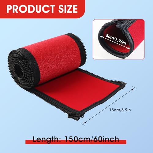 Red 60'' Neoprene Trolling Motor Cable Sleeve, Cable Organizer
