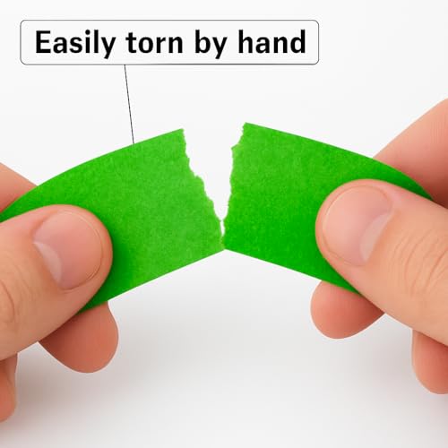 Green Painters Tape - Masking Tape 2 Inch Wide (1.88" x 90FT) - Multi-Surface, Smart Adhesion, Indoor & Outdoor - 1 Roll Paint Tape for DIY, Labeling, Art, Car (#3910) - color: Green
