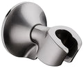 BRIGHT SHOWERS Handheld Shower Head Holder with Dual Angle Positions, Wall Suction Bracket Includes Adhesive 3M Disc, No Tools Required and Easy Installation, Brushed Nickel Finish - color: Brushed Nickel, style: Suction & Adhesive - 2 Angles