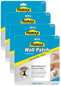 Homax Wall Patch, Galvanized Steel, 8"x8", Heavy Duty Patch, Repairing Drywall Holes (Pack of 4) - size: 8x8 in. (Pack of 4), style: Heavy Duty Steel