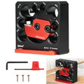 Adjustable Dowel Maker Jig Kit, Imperial 5/16 to 3/4 Inch Aluminum Alloy Dowel Rod Making Jig with 8 Holes, Drill Milling Auxiliary Tool for Making Round Wood Dowel Sticks