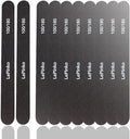 10PCS Double Sided 100/180 Grit Nail File Set - color: Black