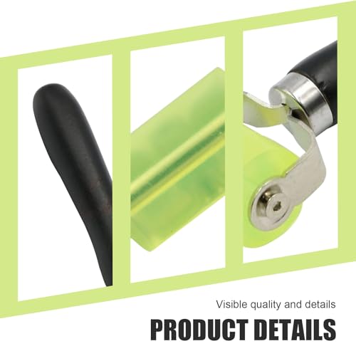 1 PC Sound Deadening Roller with Bearings, Noise Dampening Rubber Roller, Heat Insulation Mat, Noise Filter Wallpaper Application, Universal for Auto Sound Deadening Application (Green)
