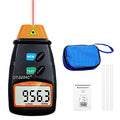 Digital Laser Tachometer Gauge 2.5-99,999RPM, AIOMEST RPM Meter Non-Contact - color: orange