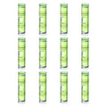 HARFINGTON 12pcs Mini Cylindrical Bubble Spirit Level Vials 9.5x40mm - size: 9.5x40mm