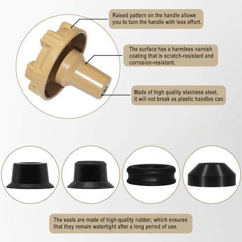 RK-17MH Outside Faucet Repair Kit Metal Handle Compatible with Woodford Model 17 - size: RK-17MH