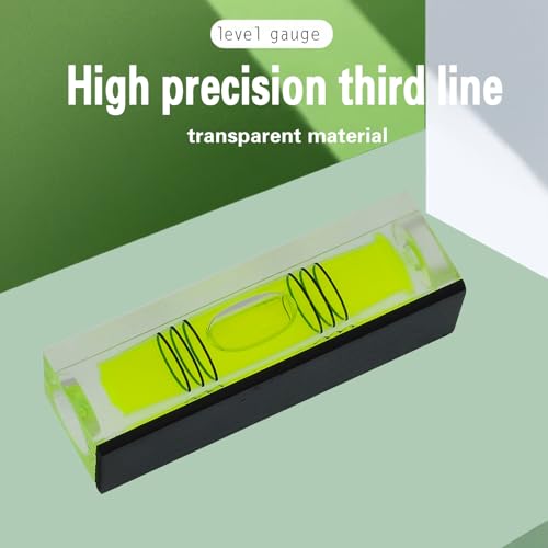 High precision mini bubble, double line small bubble, three line flat ball level, household level ruler can be turned 180 degrees (Magnetic, 52 * 20 * 15mm（4PCS)) - size: 52*20*15mm（4PCS)