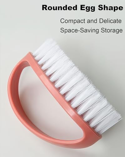 Scrubbing Brushes for Cleaning Small Scrub Brush with Nylon Stiff Bristles - color: Green, Blue, Red, Purple
