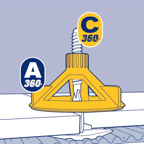 QEP LASH360 1/16 in. Tile Leveling 3-Corner Stems (100-Pack)