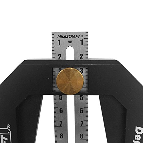 Milescraft 8601 Depth Gauge - Measure, Mark and Locate Depth of Blade or Bit on Table Saws, Router Tables, Routers and More, Woodworking