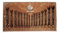 ironcube 16-Piece SAE/Metric CR-V 72-Tooth Ratcheting Wrench Set - size: 16- Pcs Regular-Length