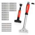 Goldblatt 2 Pieces Glass Scraper Set with 20pcs Blades, Razor Scraper Tools