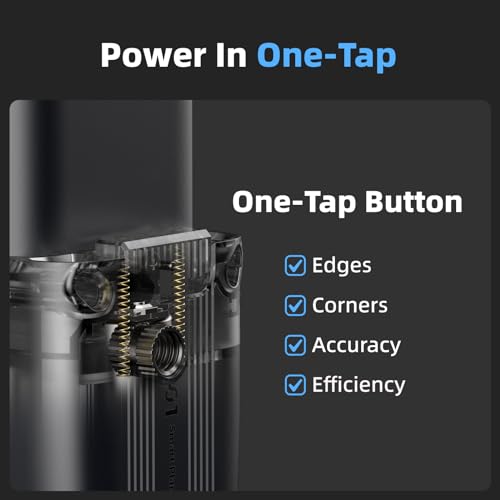 HOZO M-Cube Laser Measuring Tool Adaptor, 01 Smart Planner - Features 360° Joystick for Capturing Floorplans from Any Angle, One-Tap Button for Precise Edge and Corner Measurements - style: 01 Smart Planner Adaptor